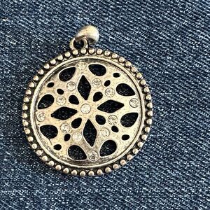 Brighton Silver Filigree Pendant Necklace